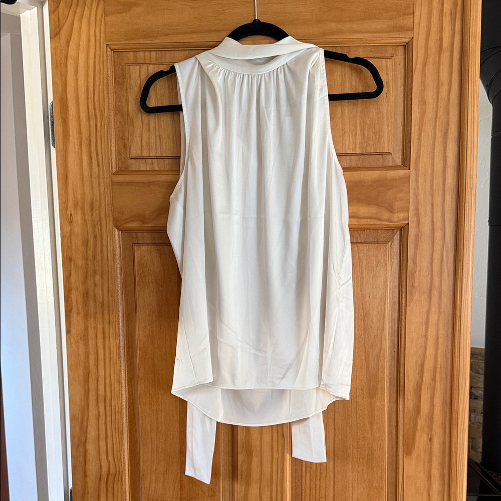 White House Black Market Ivory Blouse